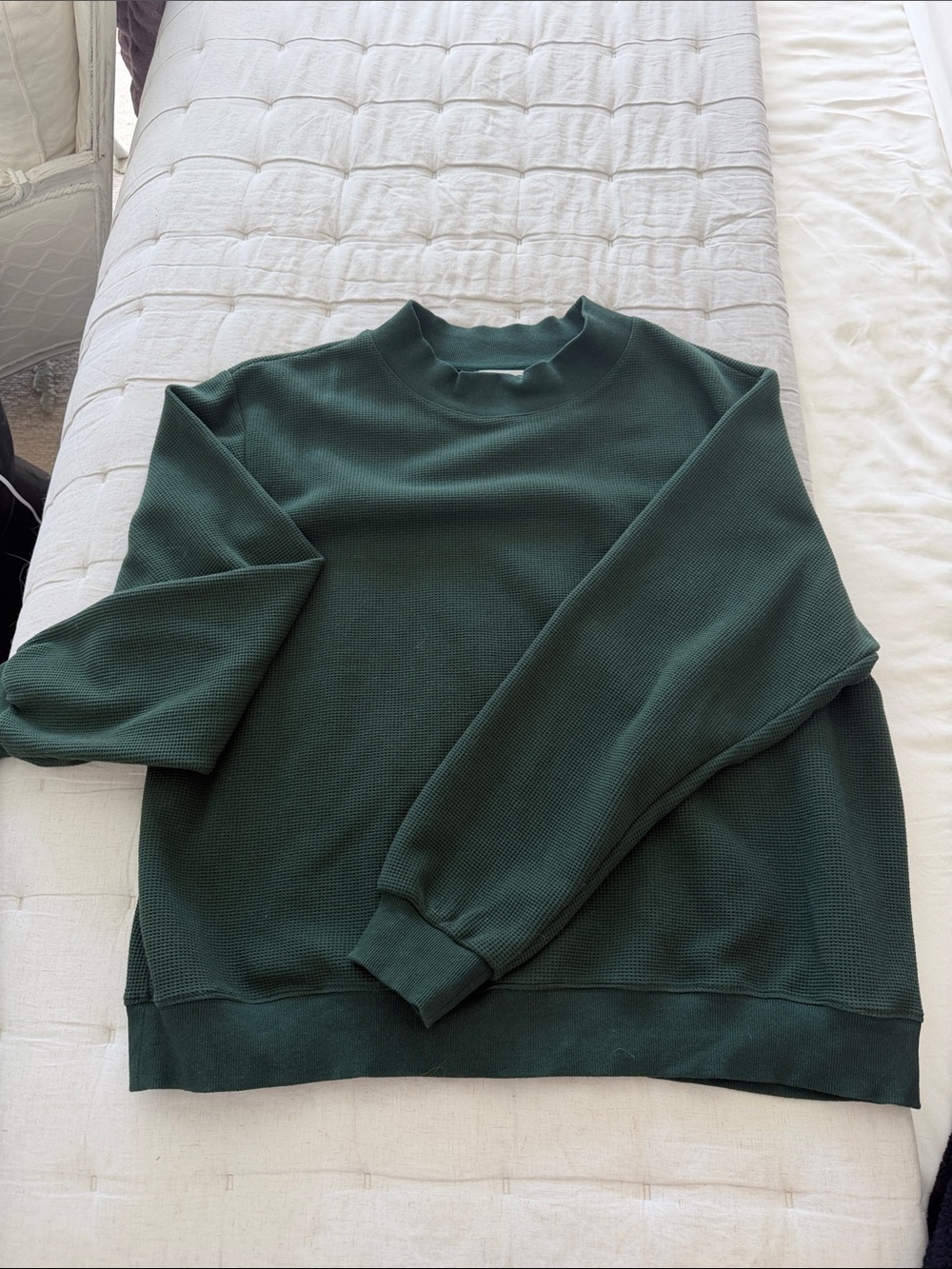 Parke Waffle Mock Neck